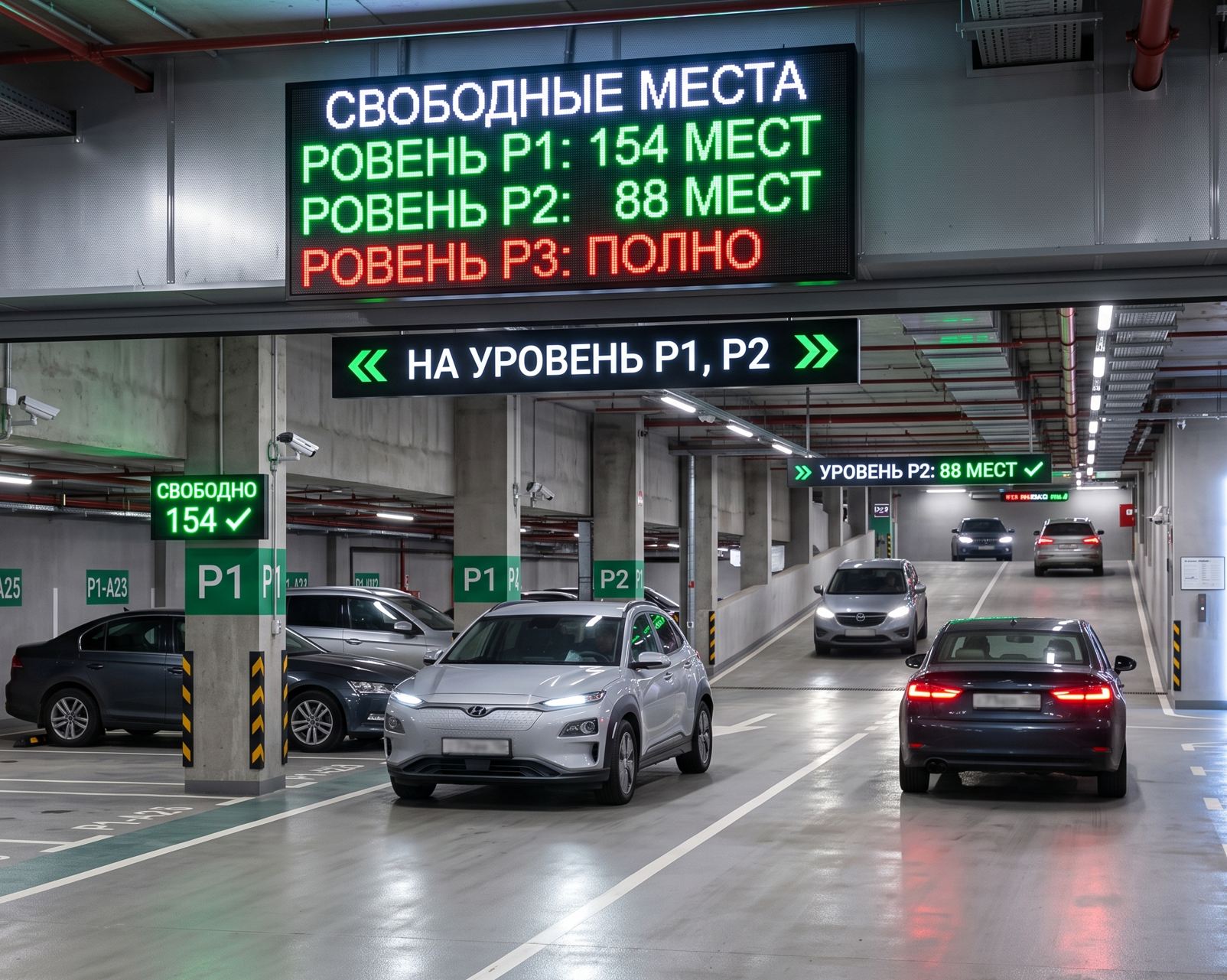 Полное руководство по выбору информационных LED-табло и знаков переменной информации для паркингов
